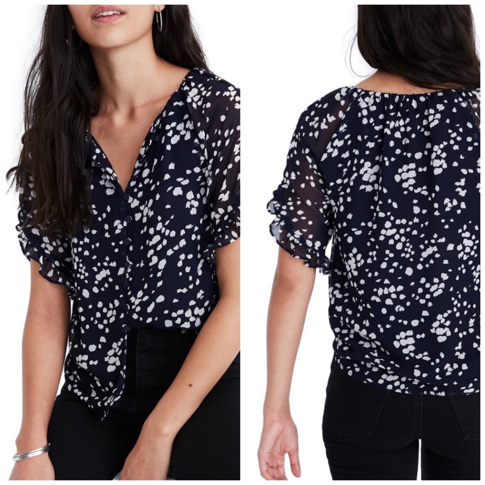 Madewell Memento Ruffle Top
